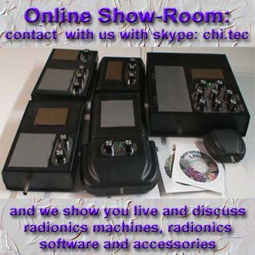 radionics machines showroom
